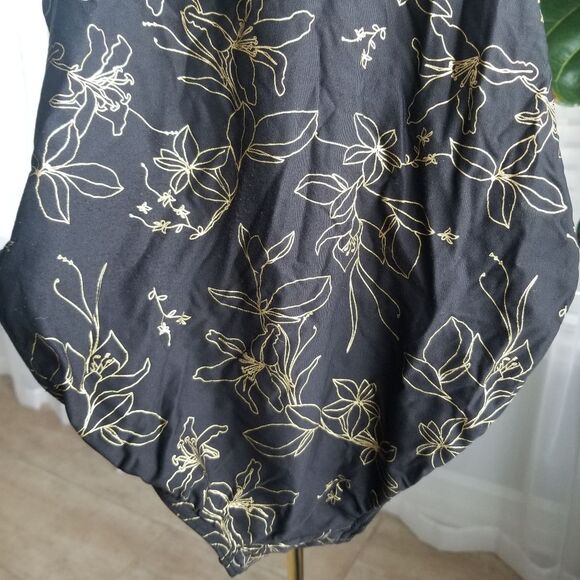 Niptuck one piece swimsuit gold floral size 6 - Picture 6 of 9